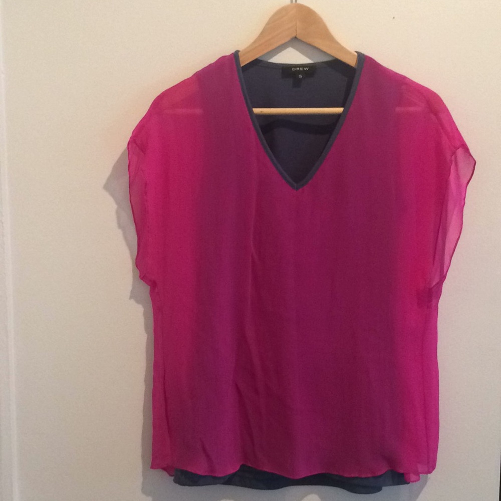 Layered short sleeve top